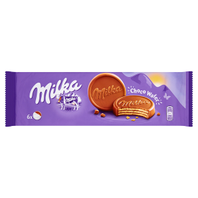 Milka Choco Wafer Wafelki z kremem kakaowym oblane czekoladą mleczną 150 g (5 sztuk)