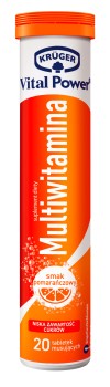 Kruger Multiwitamina smak pomarańczowy (20 tabletek) 90 g