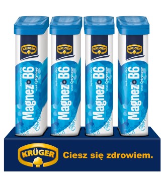 Kruger Magnez + wit. B6 smak cytrynowy (20 tabletek) 84 g