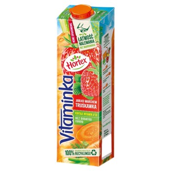 Hortex Vitaminka Sok Truskawka Marchew Jabłko 1 l