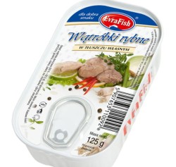 Evrafish wątróbki rybne w sosie własnym 115 g