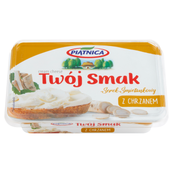 Piątnica Twój Smak Serek śmietankowy z chrzanem 135 g