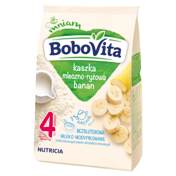 BoboVita Kaszka mleczno-ryżowa banan po 4 miesiącu 230 g