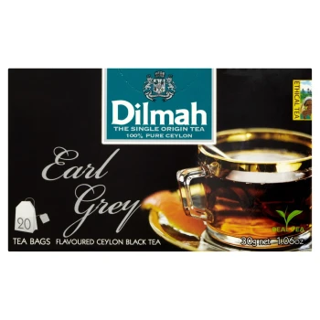 Dilmah Earl Grey Cejlońska czarna herbata z aromatem bergamoty 30 g (20 torebek)