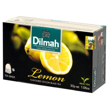 Dilmah Cejlońska czarna herbata z aromatem cytryny 30 g (20 torebek)
