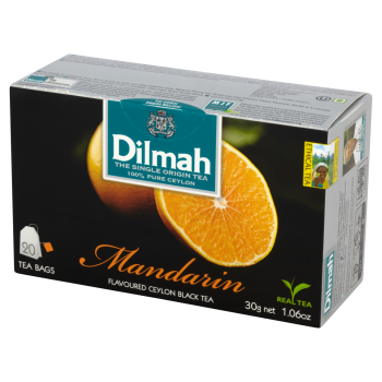 Dilmah Cejlońska czarna herbata z aromatem mandarynki 30 g (20 torebek)