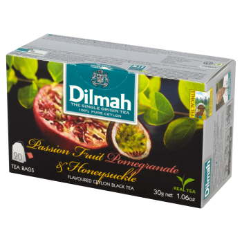 Dilmah Cejlońska czarna herbata z aromatem marakui granatu i wiciokrzewu 30 g (20 torebek)