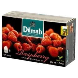Dilmah Cejlońska czarna herbata z aromatem maliny 30 g (20 torebek)
