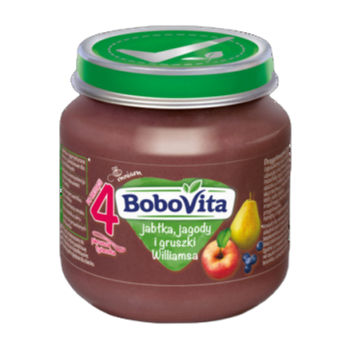 BoboVita Jabłka i jagody po 4 miesiącu 125 g