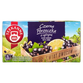 Teekanne World of Fruits Black Currant with Lemon Mieszanka herbatek owocowych 50 g (20 torebek)