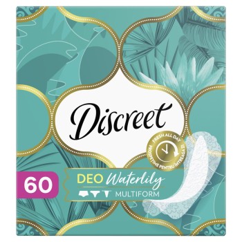 Discreet Waterlily Multiform Oddychające wkładki higieniczne 60 sztuk