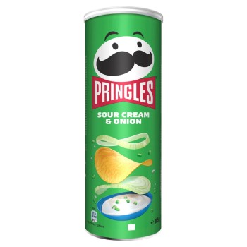 Pringles Sour Cream &amp; Onion Chrupki o smaku śmietanowo-cebulowym 165 g