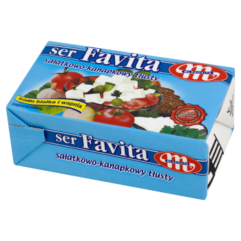 Mlekovita Favita Ser sałatkowo-kanapkowy tłusty 270 g