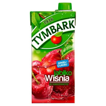 Tymbark jabłko wiśnia 1 l