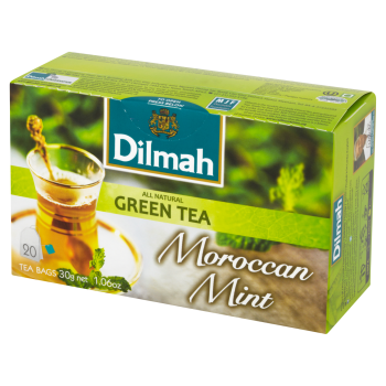Dilmah Moroccan Mint Zielona herbata z liśćmi mięty 30 g (20 torebek)