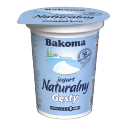 Bakoma Jogurt naturalny gęsty 390 g