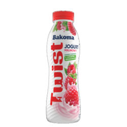 Bakoma Twist Jogurt malinowy 380 g