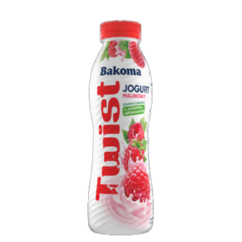 Bakoma Twist Jogurt malinowy 380 g