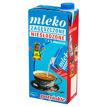 SM Gostyń Mleko gostyńskie zagęszczone niesłodzone 7,5% 1 kg
