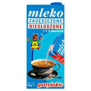 SM Gostyń Mleko gostyńskie zagęszczone niesłodzone 7,5% 1 kg