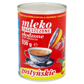 SM Gostyń Mleko gostyńskie zagęszczone słodzone 8,0% 530 g