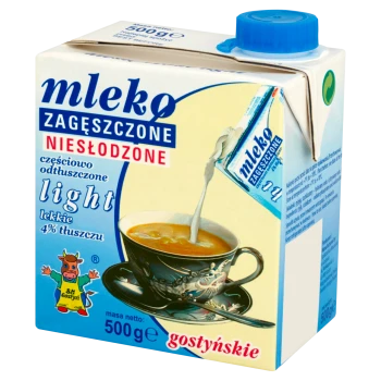 SM Gostyń Mleko gostyńskie zagęszczone niesłodzone light 4% 500 g