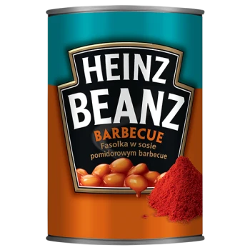 Heinz Beanz Fasolka w sosie pomidorowym barbecue 390 g