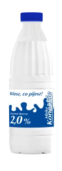 Mleko Koneckie butelka 2% 1 l