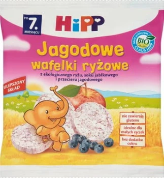 HiPP Jagodowe wafelki ryżowe BIO 30 g
