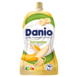 Danio serek homogenizowany bananowy w saszetce 120 g