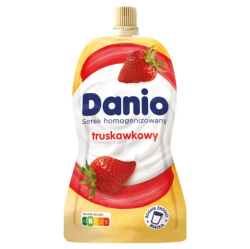 Danio serek homogenizowany truskawkowy w saszetce 120 g