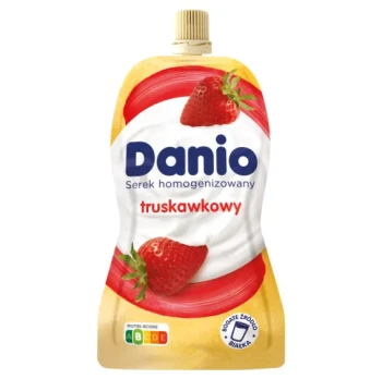 Danio serek homogenizowany truskawkowy w saszetce 120 g