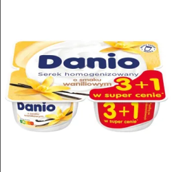 Danio serek homogenizowany waniliowy 4X130 g