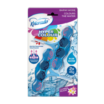 Kolorado Hyper Colour kostka do WC Flower Bloom 2X45 g
