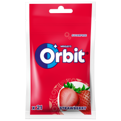 Orbit guma do żucia bez cukru Strawberry 21 drażetek