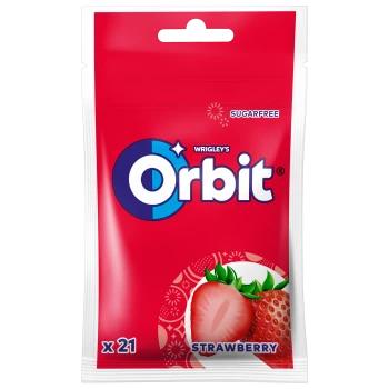 Orbit guma do żucia bez cukru Strawberry 21 drażetek