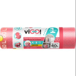viGO! Worki eko z taśmą original truskawka 4 seasons 60 l (10 szt.)