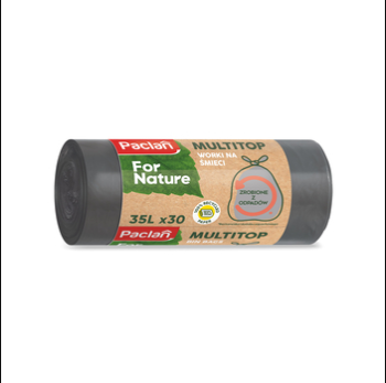 Paclan For Nature worki na śmieci szare 35 l (30 szt.)