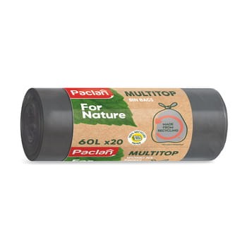 Paclan For Nature worki na śmieci szare 60 l (20 szt.)