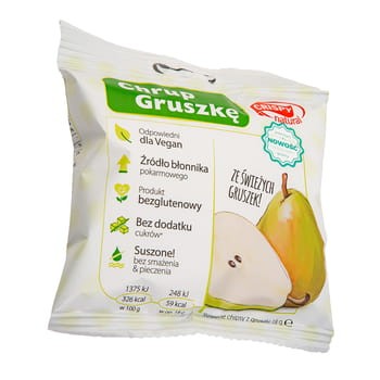 Crispy Natural suszone chipsy z gruszki 100% 18g