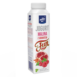 Milko Fun Jogurt pitny malina z granatem 330 ml