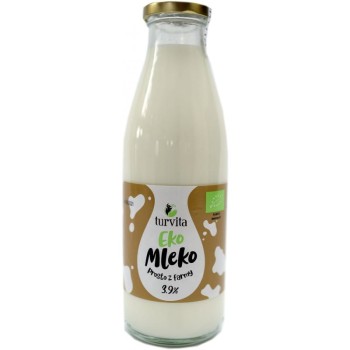 Turvita Eko Mleko Z Farmy 3,9% Szkło 750 ml