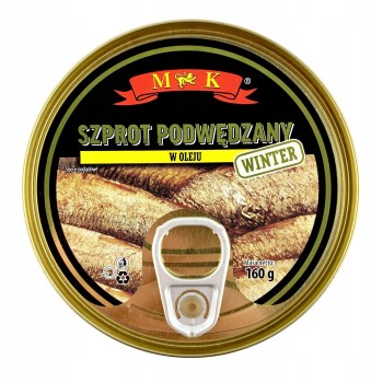 MK Szprot Winter wędzony w oleju 160 g