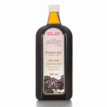 Polska Róża Czarny Bez sok 100% 500 ml