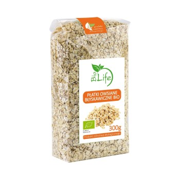 BIO.BIOLIFE PŁATKI OWSIANE BŁYSK. 300g BIO