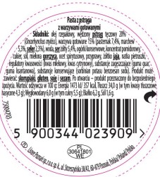 Lisner PASTELLA 80g Z PSTRĄGA  Z WARZYWAMI