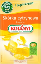 Kotányi Skórka cytrynowa krojona 16 g