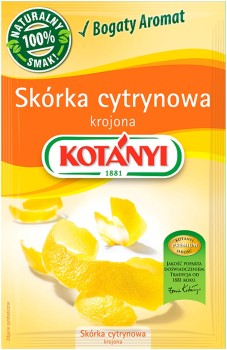 Kotányi Skórka cytrynowa krojona 16 g