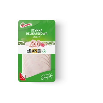 Szynka Delikatesowa Z Kurcząt Plastry 100 G Drobimex