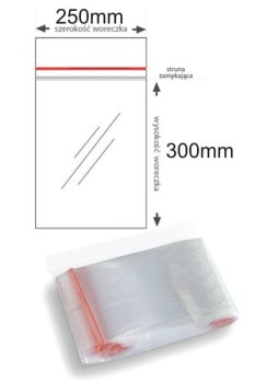 Dalpo Torebki strunowe 250 x 300 mm 100 sztuk